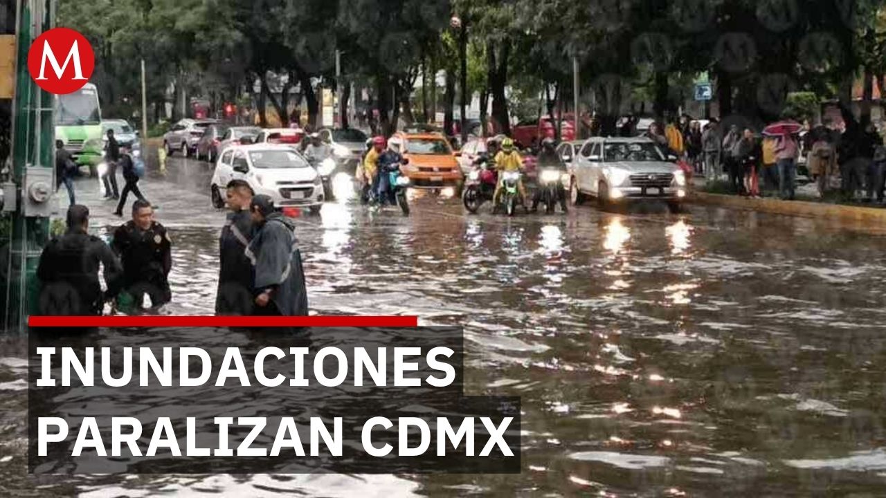 Inundación en CdMx paraliza transporte; secretaría defiende inversión en infraestructura