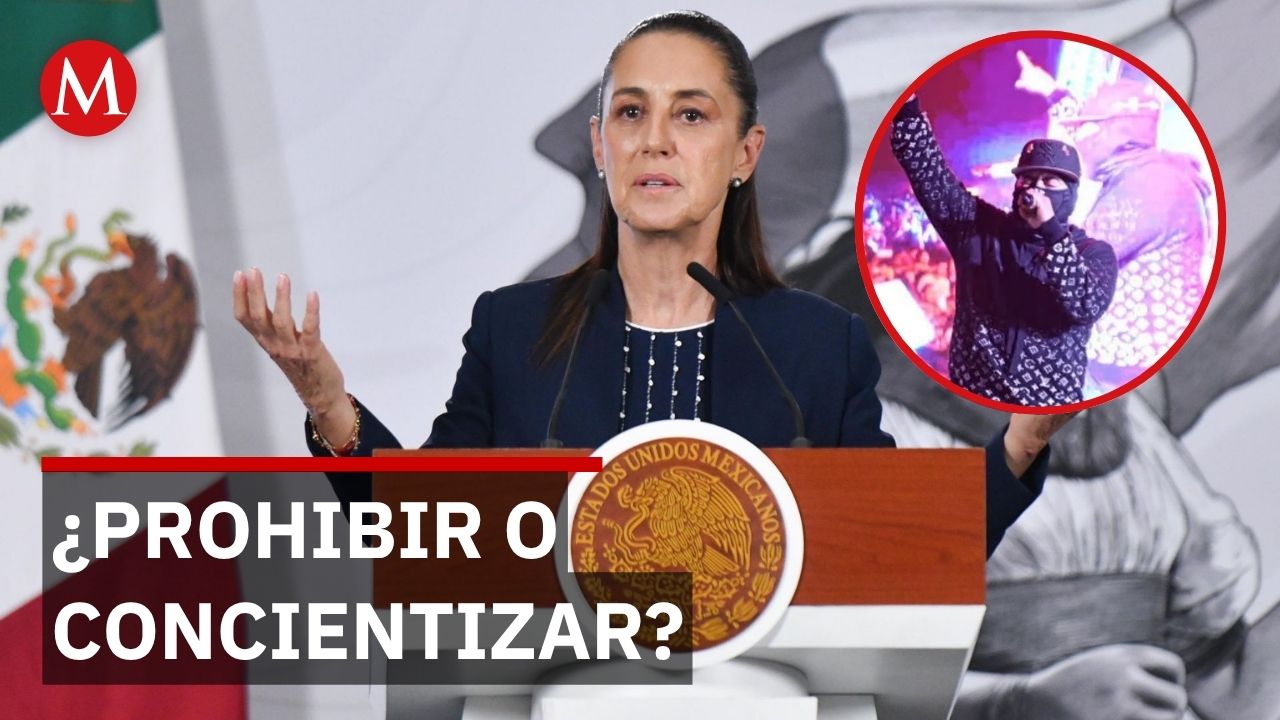 Lo que dijo Sheinbaum sobre prohibir canciones de violencia y misoginia