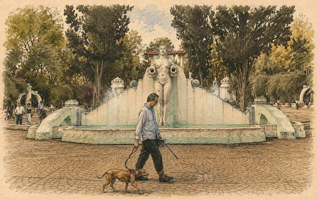 Portada / La gentrificación pasea perros dorados en el Parque México