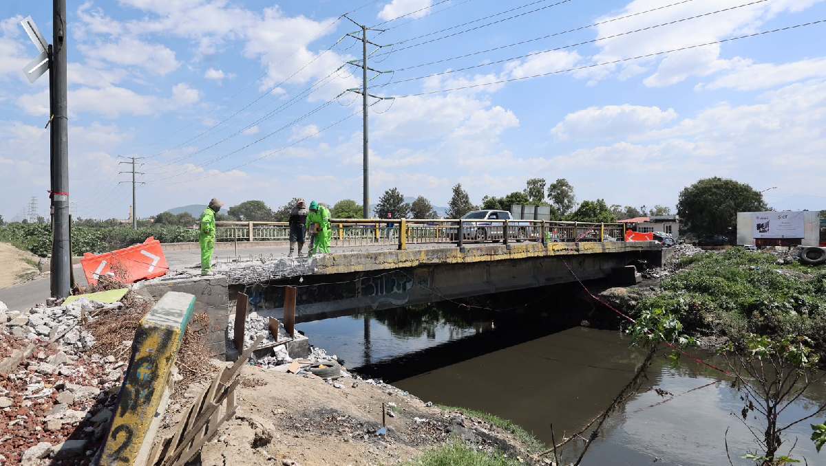 El puente San Lorenzo es uno de los accesos principales de Chimalhuacán y Nezahualcóyotl. | Foto: Especial