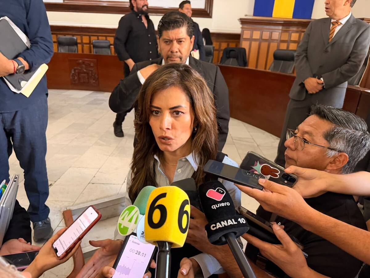 Verónica Delgadillo explicó la estrategia para combatir la crisis del agua en Guadalajara. (Roberto Hurtado)