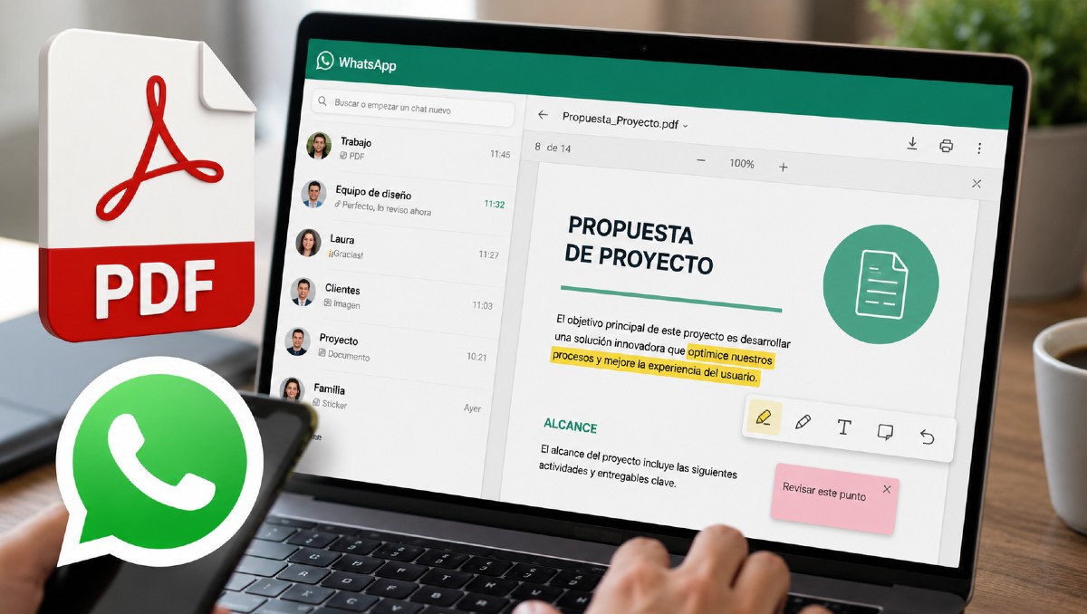 WhatsApp ya permite abrir y editar PDF sin descargarlos | IA DISCOVER