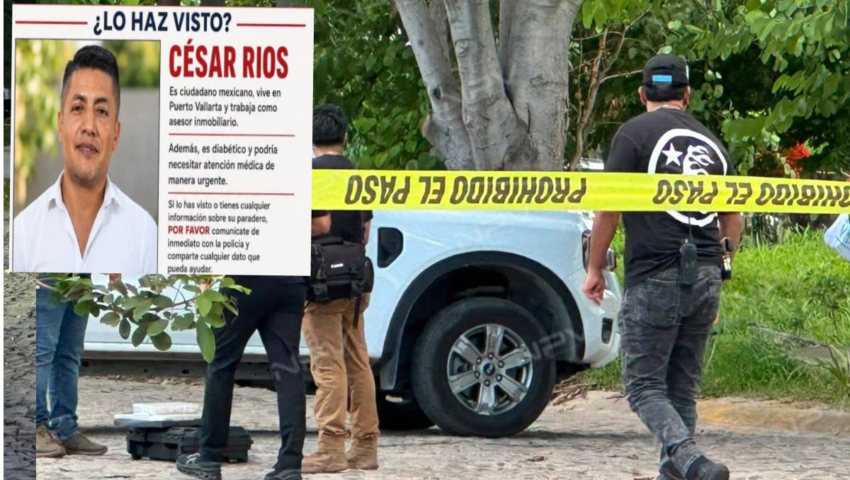 La desaparición de César ha causado profunda preocupación entre familiares, amigos y habitantes de Puerto Vallarta. (Tomada de redes)