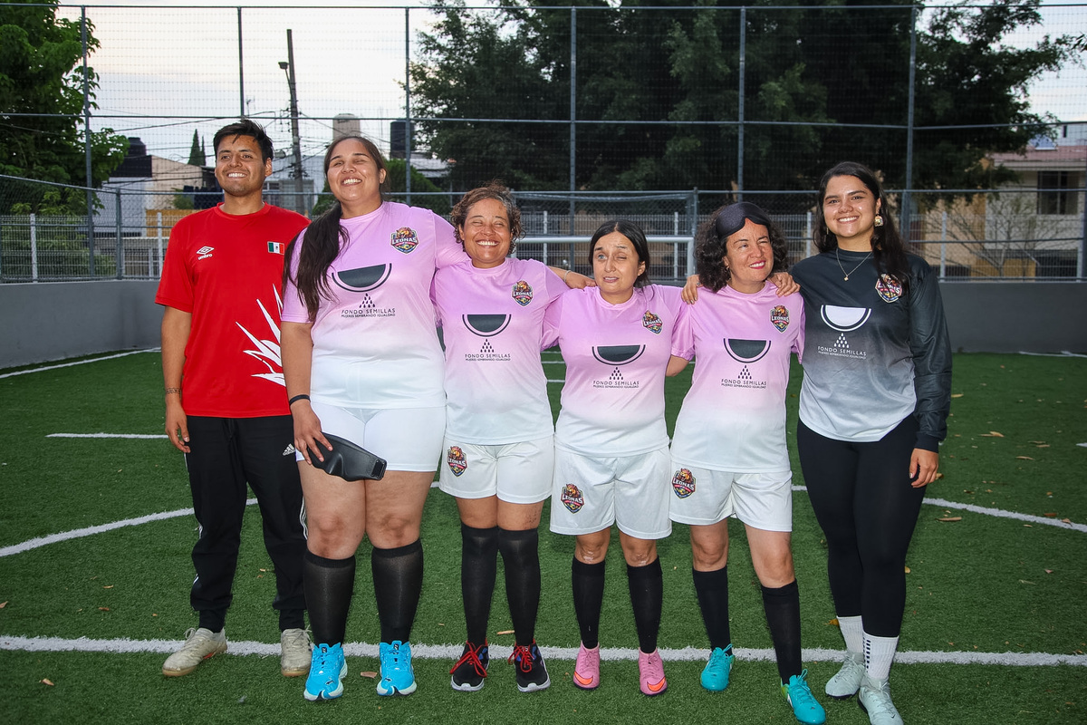 Leonas Jalisco es el único equipo femenil de futbol para mujeres con discapacidad visual en el estado (Farid Santos)