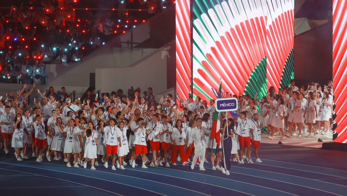 México, la primera delegación en salir en la inauguración de los Juegos Centroamericanos y del Caribe 2026 (EFE)
