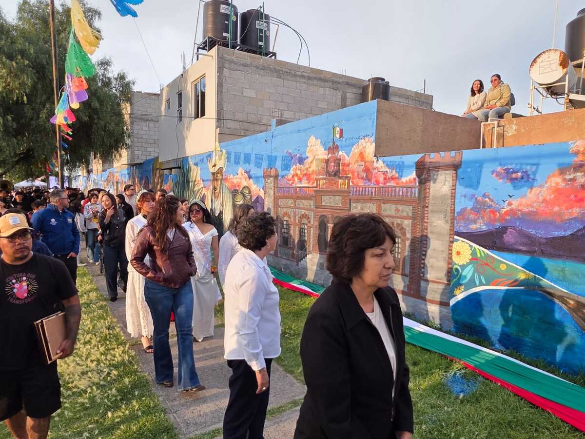 Cada mural retrata elementos representativos de Villa de Tezontepec. (Cortesía)