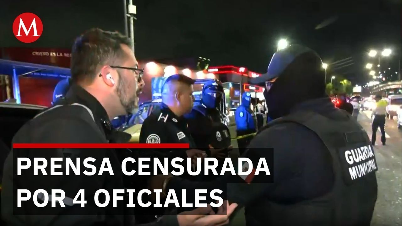 Reportero agredido por policía de Naucalpan al intentar cubrir balacera en Periférico