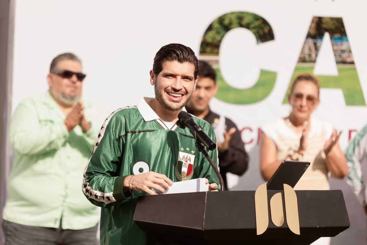 El alcalde Beto Granados Fávila inauguró las nuevas canchas de Fútbol