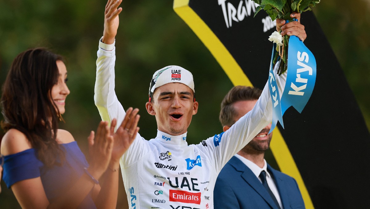 Isaac del Toro consuma su tercer lugar del Tour de Francia 2026 (Reuters)