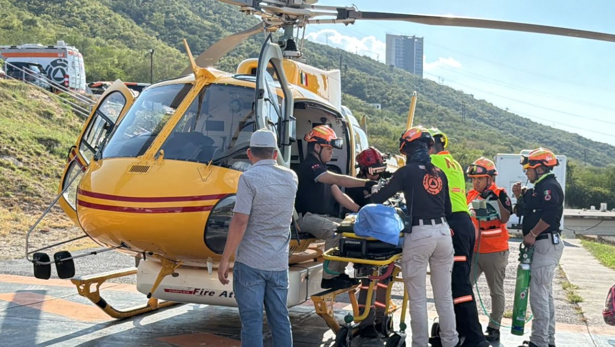 El lesionado fue identificado como Erik Alday. Foto: Especial