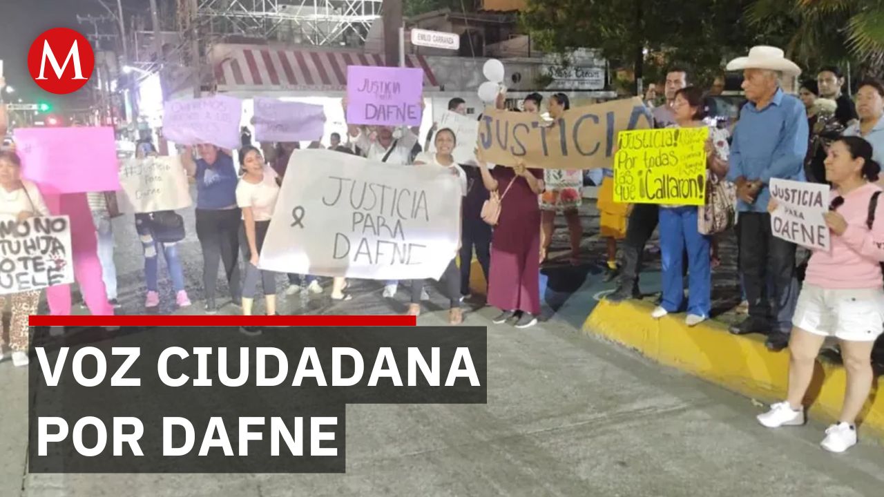 Manifestación ciudadana exige justicia para Dafne y castigo a los responsables