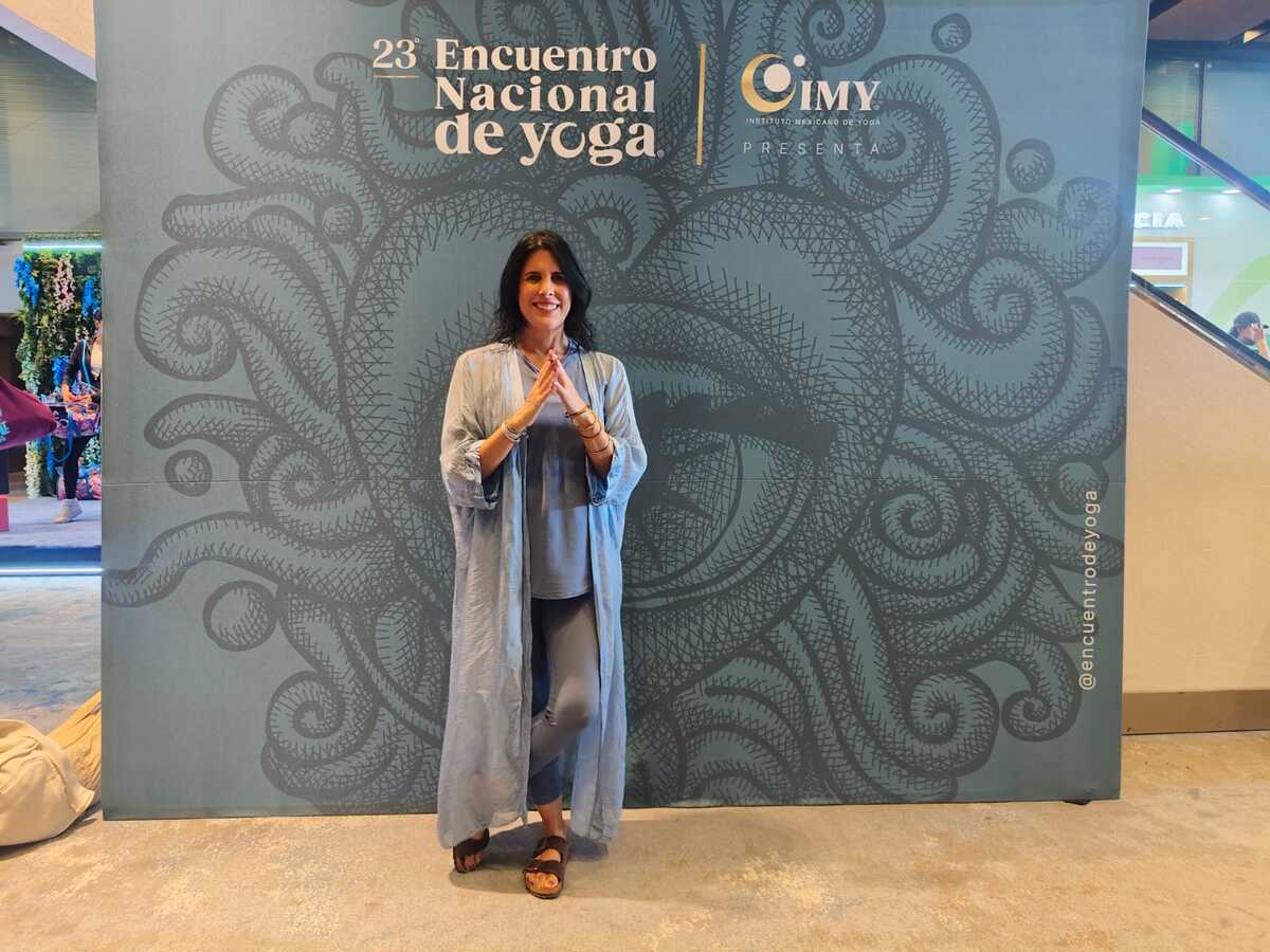 Ana Paula Domínguez destacó la importancia de la práctica del yoga / Adriana Jiménez