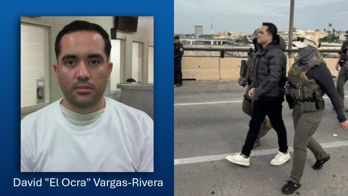 Capturado en Texas y entregado a México: así fue la deportación de David "El Ocra" Vargas-Rivera | X: @ICEgov