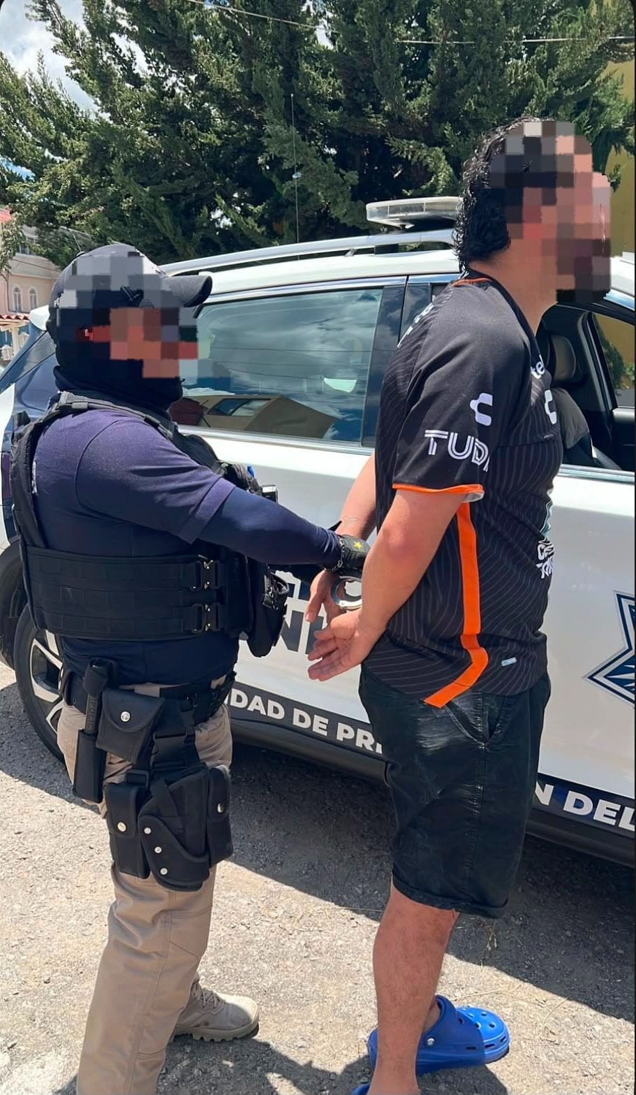Detienen a hombre por presunta violencia familiar en Mineral de la Reforma. (Cortesía: Ayuntamiento de Mineral de la Reforma)