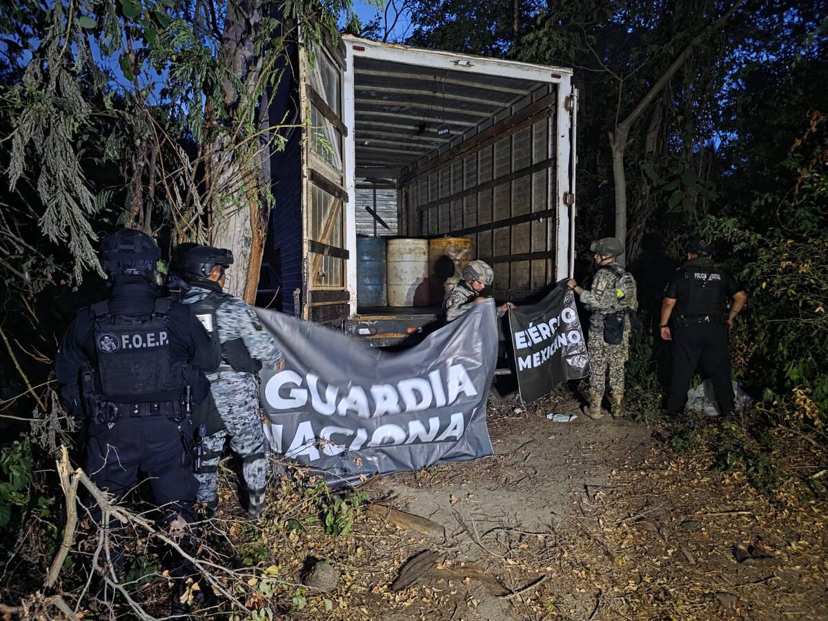 Elementos de la Policía Regional, la GN y la Defensa realizaron el hallazgo durante un operativo. (Cortesía GN)