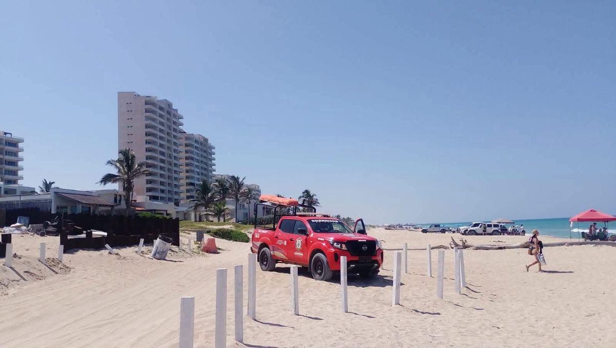 El hombre ingresó al mar pese a las condiciones de alto oleaje en Velamar, en Altamira | Especial