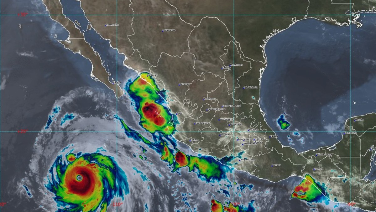 El huracán 'Genevieve' ocasionará lluvias en México. | Foto: SMN