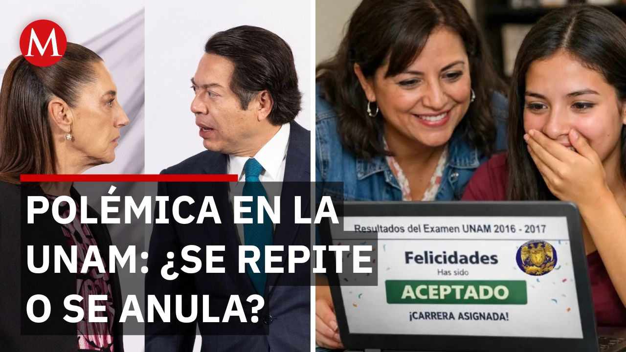El llamado de Sheinbaum y Mario Delgado a la UNAM para cerrar la crisis del examen