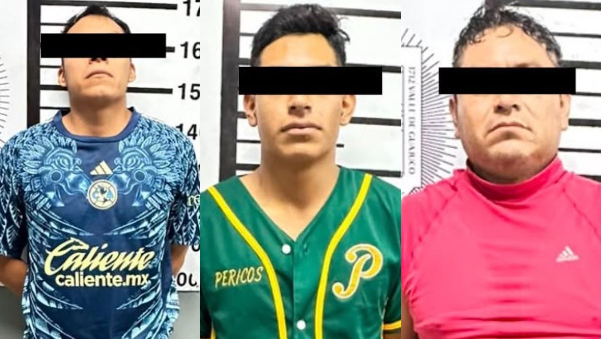 Los tres hombres, originarios de Tlaxcala, fueron arrestados | Especial