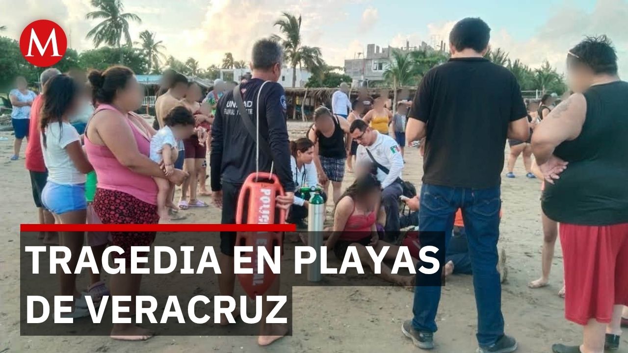 Cuatro personas pierden la vida ahogados y más de 30 fueron rescatados en playas de Veracruz