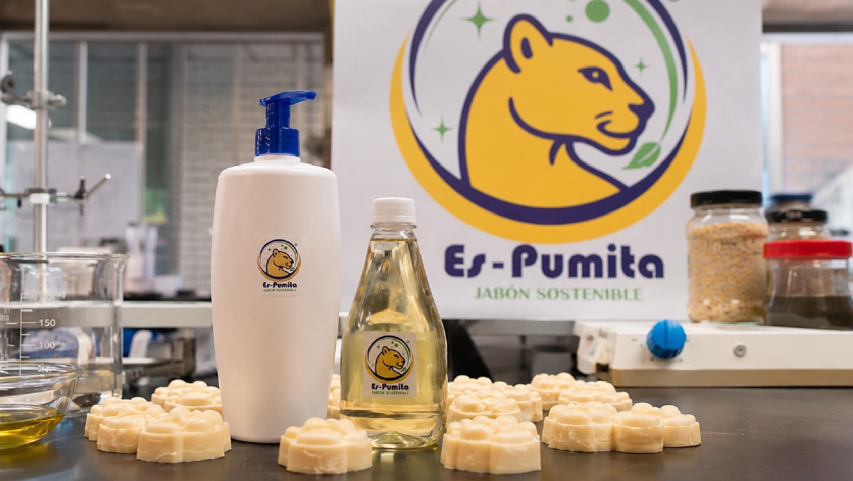 La UNAM crea Es-Pumita, jabón con aceite usado para cuidar el agua | ESPECIAL / IA DISCOVER