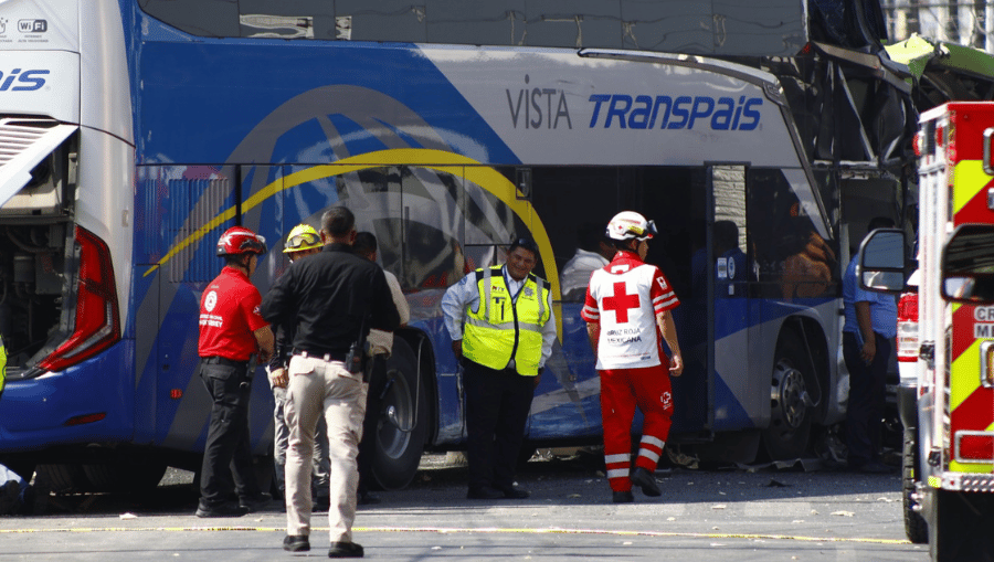 Accidente de autobús centro monterrey | Jorge López
