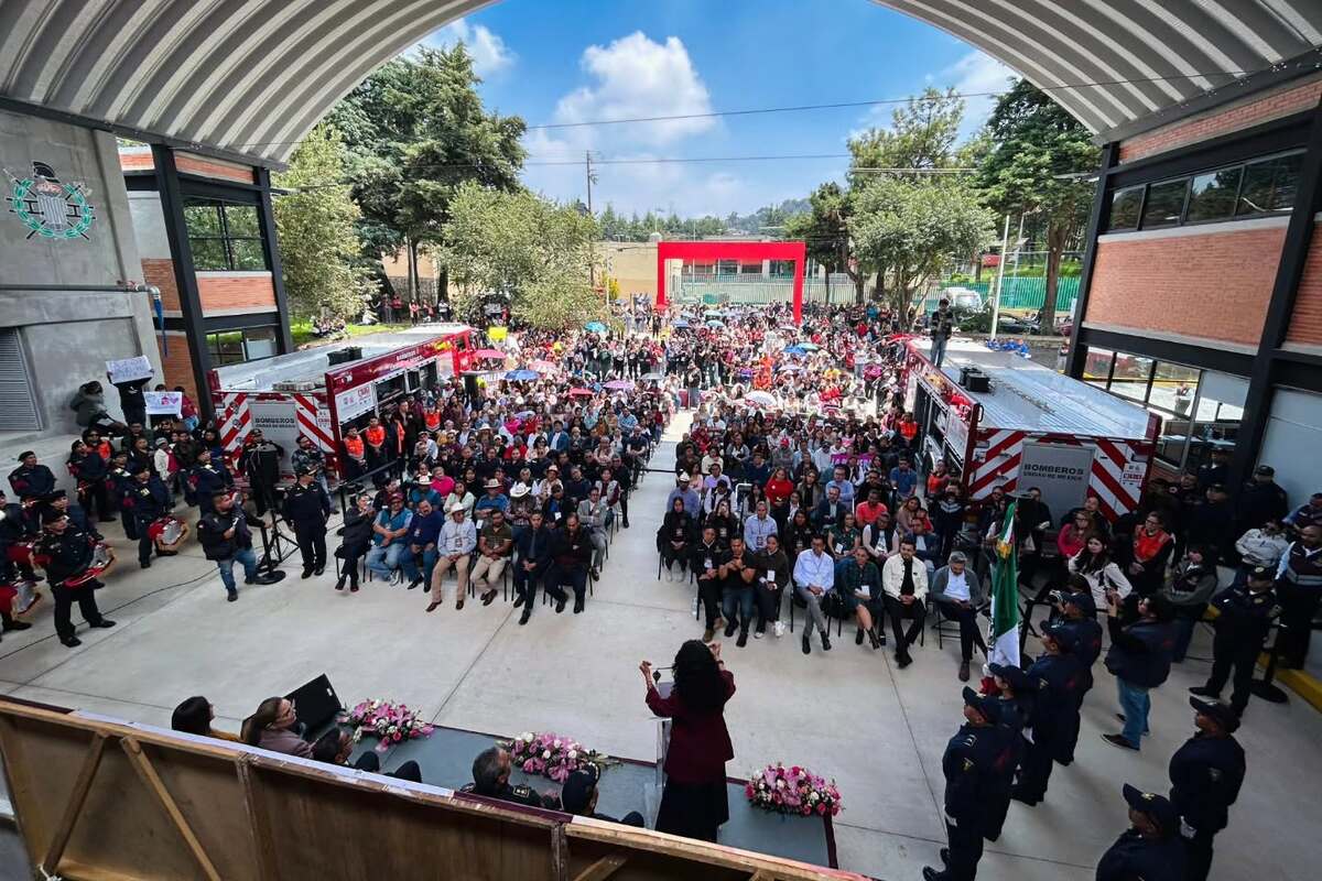 Así es la nueva estación de bomberos de Tlalpan. | Foto: Facebook