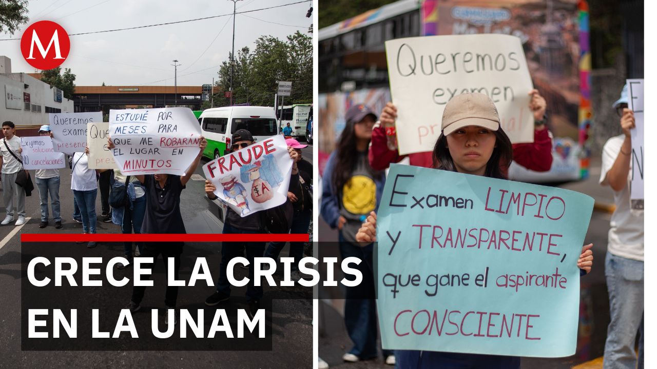 Aspirantes aceptados protestan en Rectoría; UNAM mantiene suspendidas las inscripciones