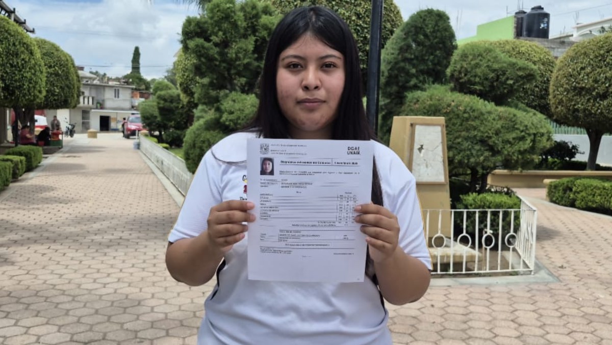 Brisa obtuvo 120 aciertos en el examen; es aspirante a la Licenciatura en Medicina. | Foto: Especial