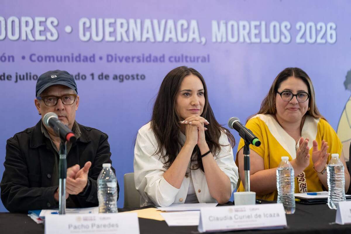 Al centro, Claudia Curiel de Icaza, secretaria de Cultura federal. (Foto: Secretaría de Cultura | Gerardo Luna)