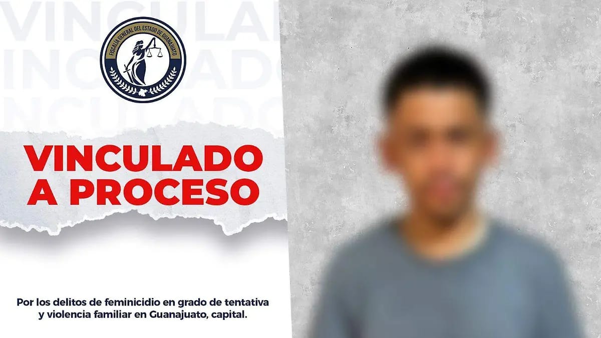 Diego Ángel “N” fue vinculado a proceso por feminicidio en grado de tentativa.  | Fiscalía General del Estado de Guanajuato