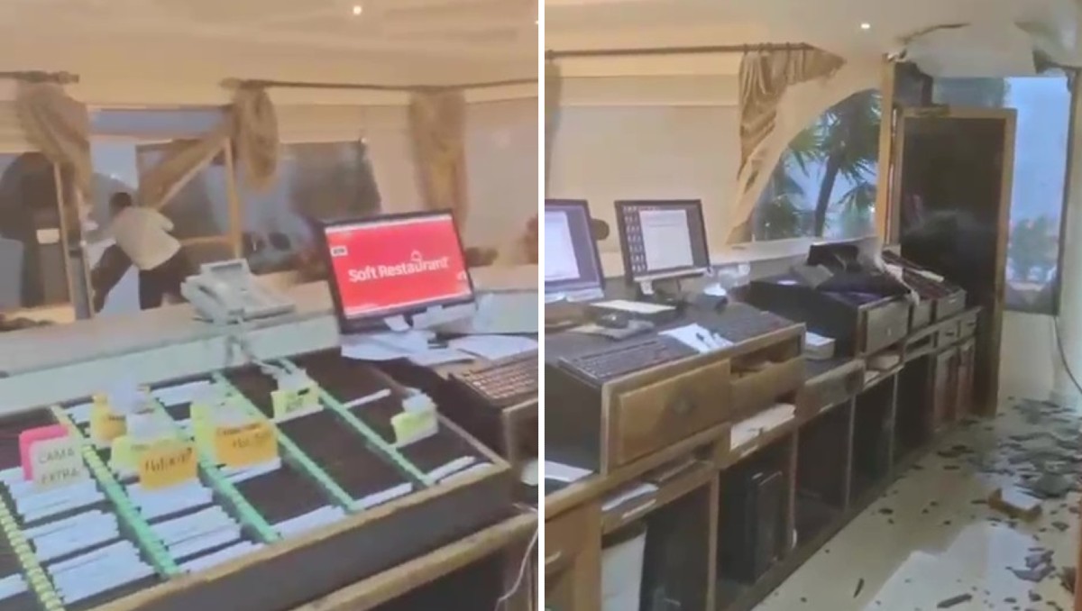 Un efecto microburst causó afectaciones en el Hotel San Ángel, en Hermosillo, Sonora. | Foto: Especial