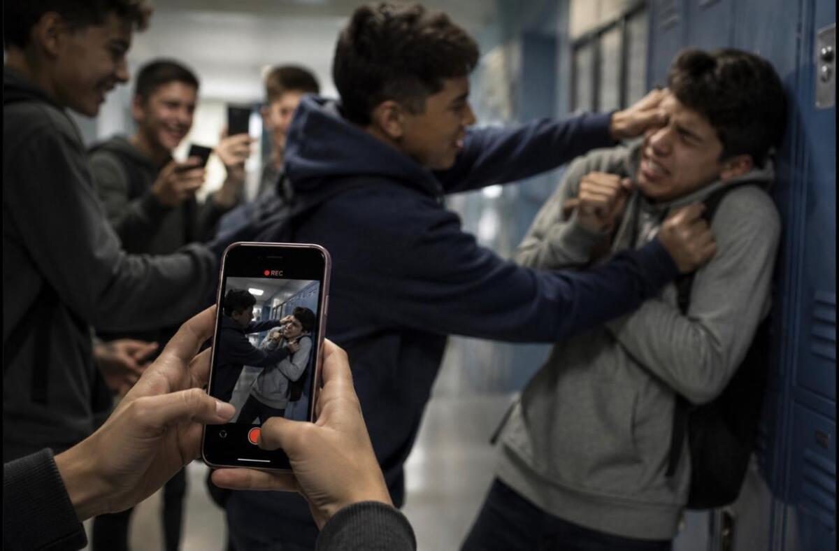 El happy slapping consiste en grabar agresiones y difundirlas en redes sociales | Especial