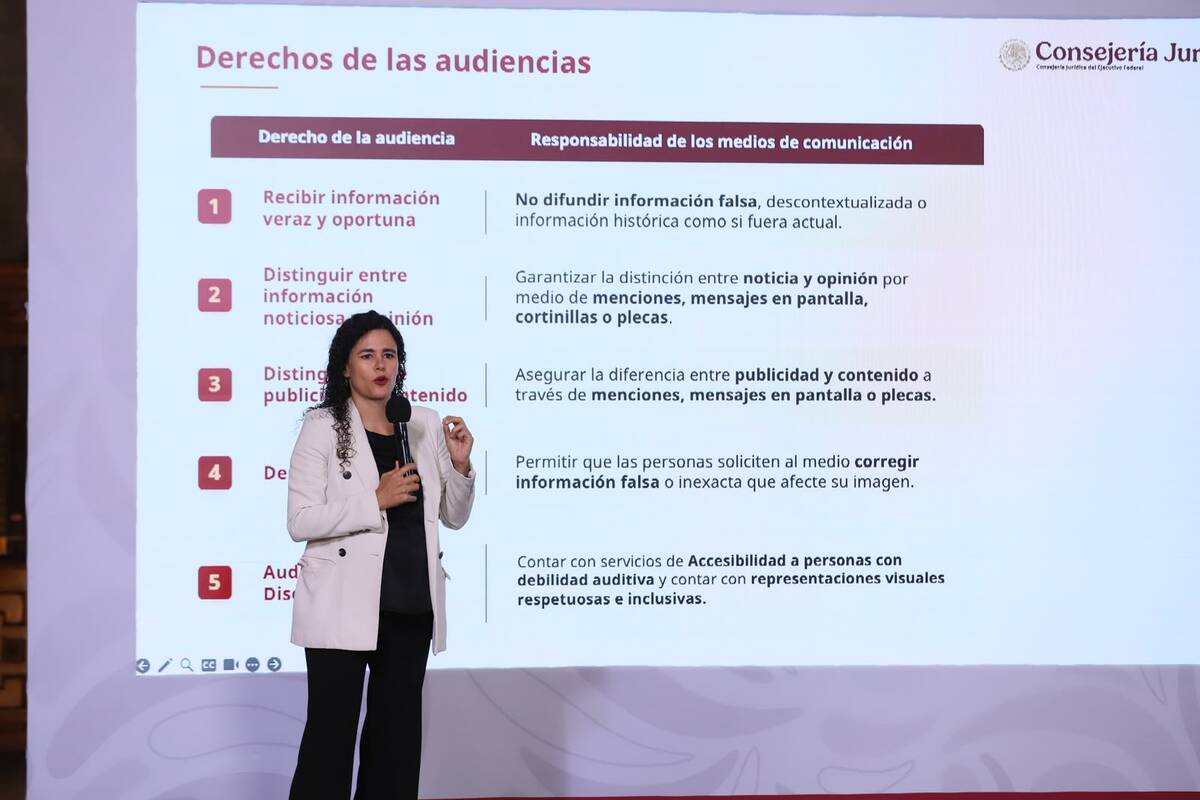 Luisa María Alcalde detalló los lineamientos en la mañanera de hoy | Foto: Octavio Hoyos