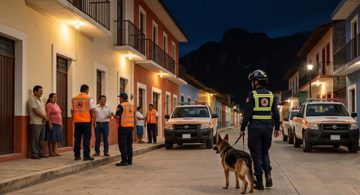 Un sismo con magnitud de 5.9 encendió las alarmas en el estado de Chiapas este lunes 27 de julio. | Imagen creada con IA