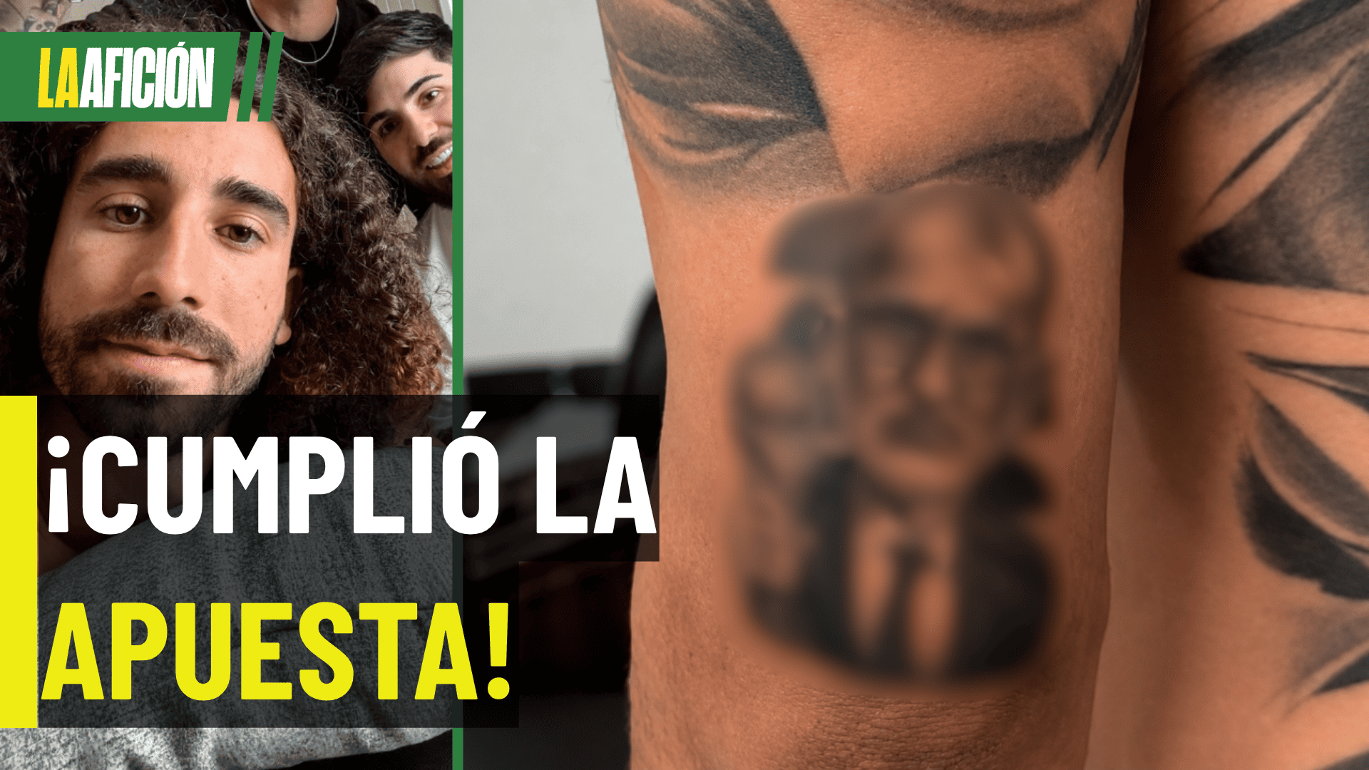 ¡De no creer! Así quedó el tatuaje de Cucurella que ya es viral