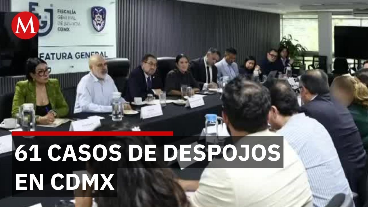 Despojos se multiplican en CDMX: fiscalía atiende 61 casos en una sola jornada