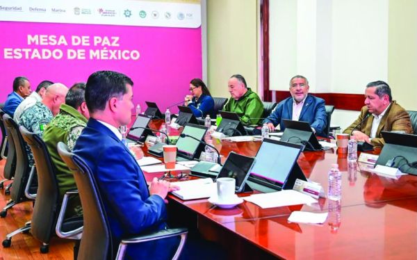 El Inegi evaluó 91 áreas urbanas del país, señaló Horacio Duarte en la Mesa de la Paz. Cortesía: GEM