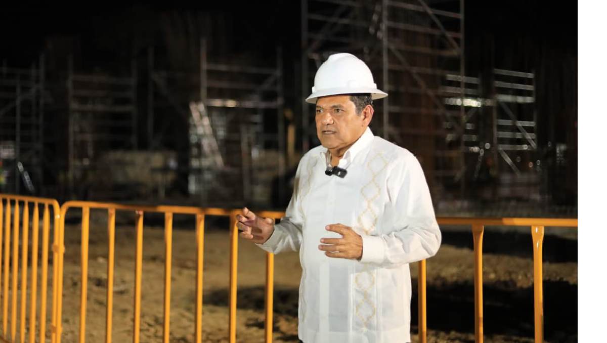 Javier May supervisó los avances del C5 “Escudo Olmeca”, cuya operación está prevista para el primer trimestre de 2027. | Especial