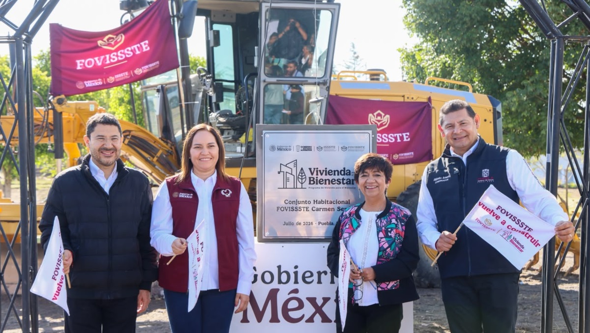 Ponen primera piedra de Fovissste Carmen Serdán, en Puebla | Gobierno de Puebla