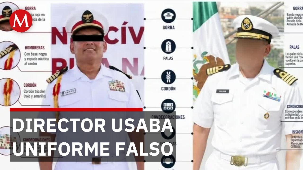 Salen a la luz fotos de director procesado por feminicidio con uniforme falso de Marina