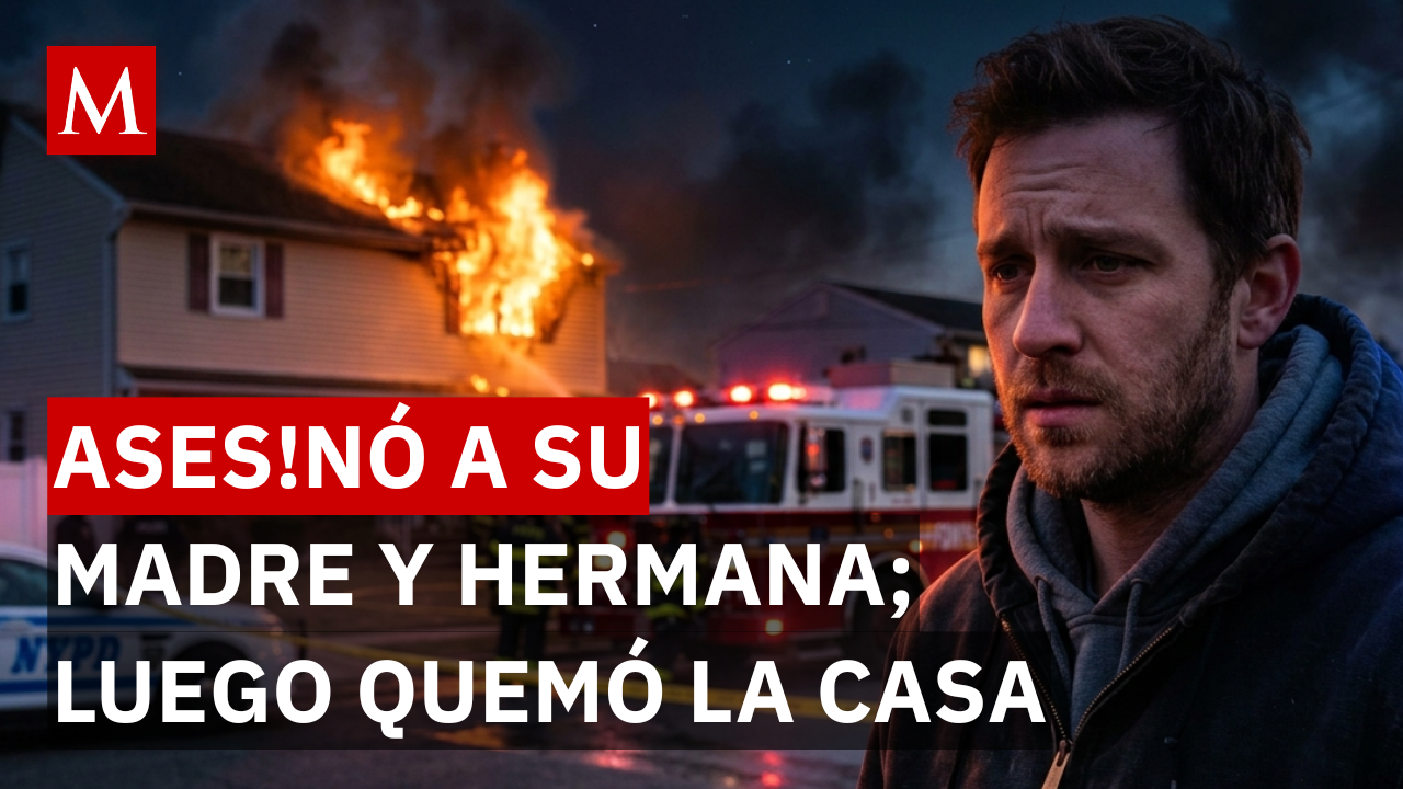 Atrocidad en Nueva York: dispara a su madre y hermana y destruye su vivienda con fuego
