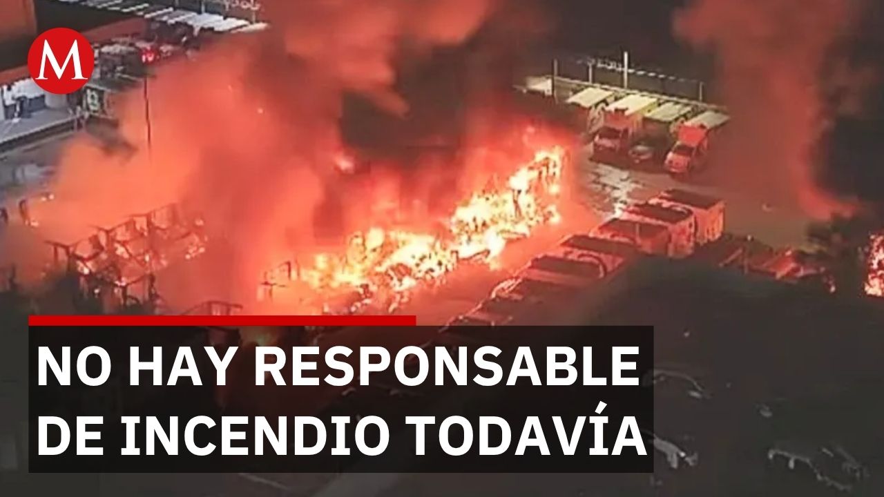 Fiscal investiga incendio en Pepsico que destruyó 57 vehículos en Matamoros