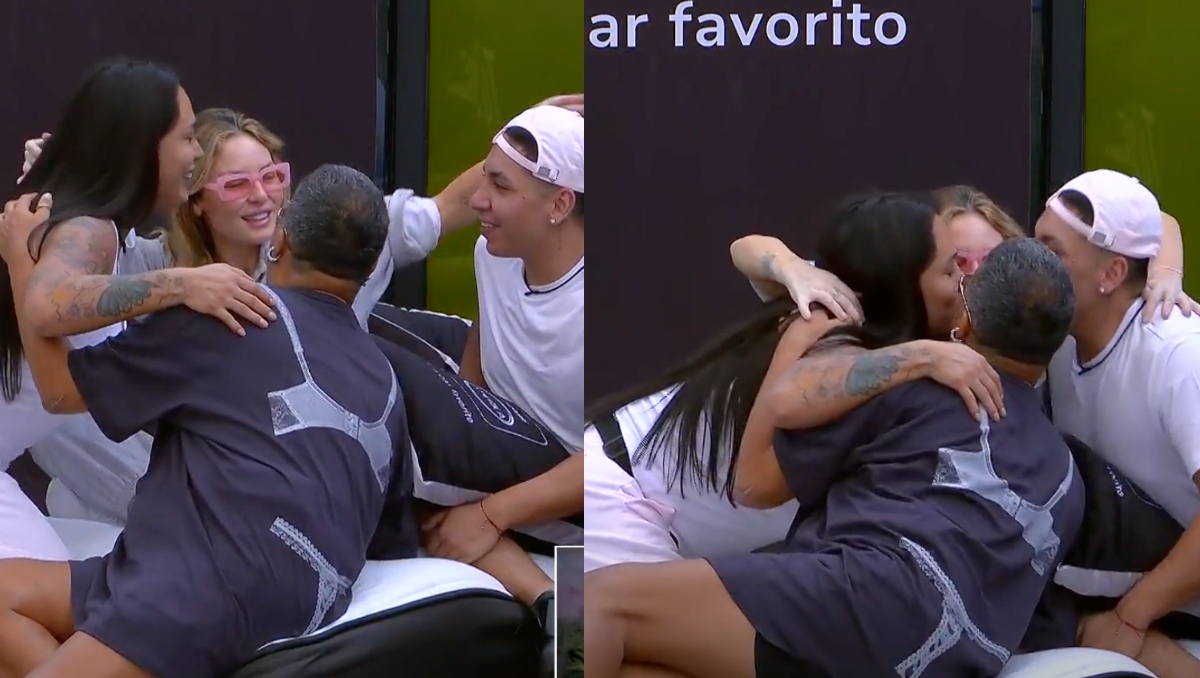 Karina Torres, Aldo Rendón, Gema Garoa y Ese Pérez se dan 'BESO de cuatro' en 'La Casa de los Famosos México' | Captura pantalla
