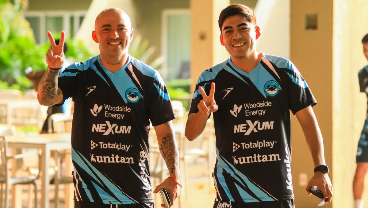Cristian Cruz y Néstor Arriaga, jugadores de la Jaiba Brava. (Club Jaiba Brava)