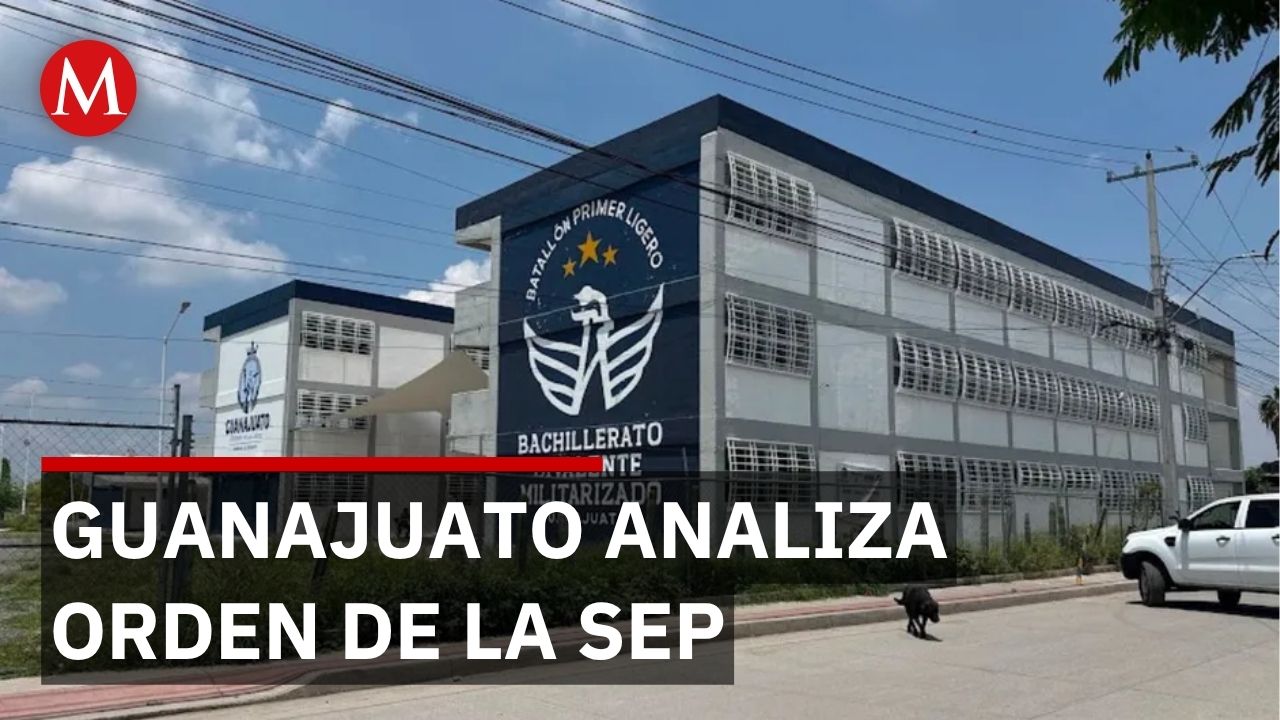 Guanajuato analiza futuro de 3 mil 400 estudiantes en preparatorias militarizadas