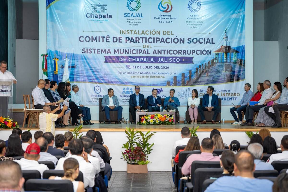 Presentación del Sistema Municipal Anticorrupción en Chapala. (Cortesía Ayuntamiento de Chapala)