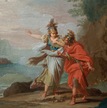 ‘Atenea apareciéndose a Odiseo para revelarle la isla de Ítaca’, de Giuseppe Bottani.