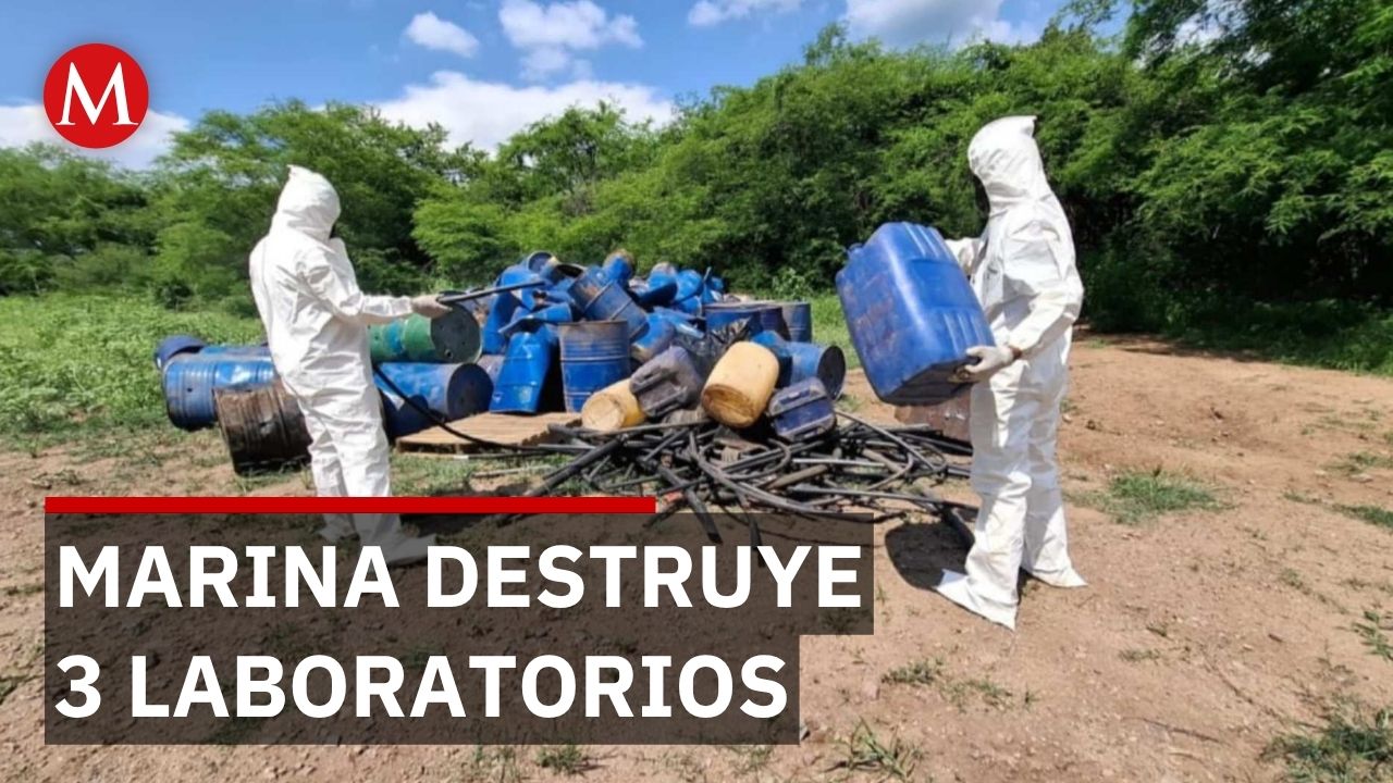 Desmantelan laboratorios clandestinos de drogas sintéticas en el norte de Sinaloa