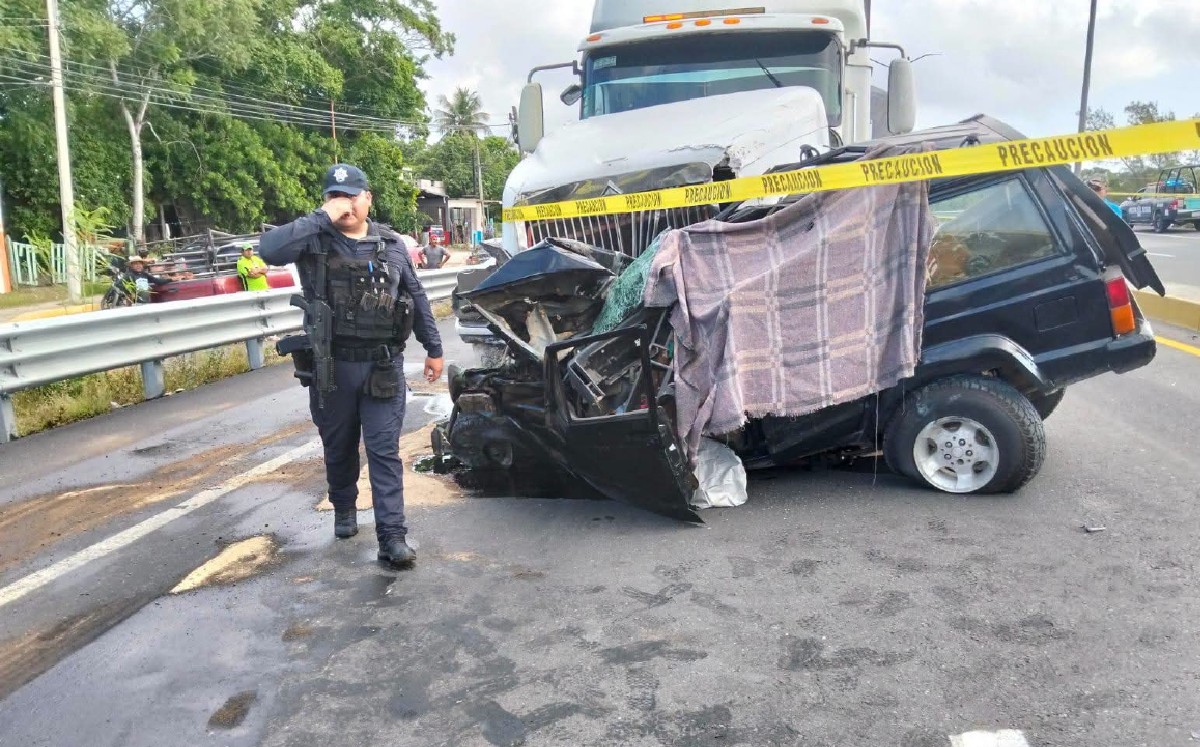 Muere mujer en choque en Tampico Alto. |  Sergio Sánchez